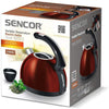 Sencor - Electric Kettle with Temperature Control and LED Display, 1.5L Capacity, 1500W, Metallic Copper - 49-SWK 1573CO-NAB1 - Mounts For Less