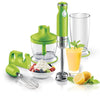 Sencor - Hand Blender Set with Chopper and Whisk, Variable Speed, 350W, Green - 49-SHB 4362GR-NAA1 - Mounts For Less