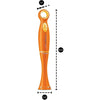 Sencor - Quiet Hand Blender With Variable Speeds and Turbo, Includes 17oz Beaker, Orange - 49-SHB 3323OR-NAA1 - Mounts For Less