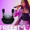 Singsation - FreeStyle Bluetooth Wireless Karaoke System, 2 Wireless Microphones Included, Silver - 67-CESPKAW10SG - Mounts For Less