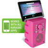 Singsation - Portable Karaoke System, Bluetooth Speaker, Microphone Included, Pink - 67-CESPKA30PK - Mounts For Less