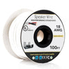 Speaker Wire OFC 100 ft.18AWG 2 Conductor - CL2 Fire Rated - White - 98-CZ-18100CL2 - Mounts For Less