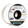 Speaker Wire OFC 250 ft.16AWG 2 Conductor - CL2 Fire Rated - White - 98-CZ-16250CL2 - Mounts For Less