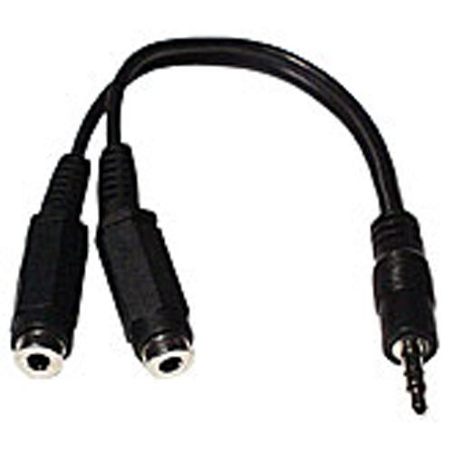 Splitter "Y" for audio cables 3.5mm jacks 1xM / 2xF 4 inches - 07-0014 - Mounts For Less