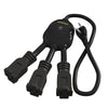Stanley 31495 Powersquid Power Bar Power strip with 2 USB Charging Ports Black - 98-P-STAN31495 - Mounts For Less