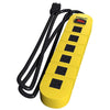 Stanley SHOPMAX MTL 31609 6 Outlet Power Bar, Power Strip Surge Protector 1200J 14AWG Yellow - 98-P-STAN31609 - Mounts For Less