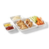 Starfrit - 6 Piece Fondue and Hors d'oeuvre Plate Set, Made of Porcelain, White - - Mounts For Less