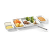 Starfrit - 6 Piece Fondue and Hors d'oeuvre Plate Set, Made of Porcelain, White - - Mounts For Less