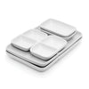 Starfrit - 6 Piece Fondue and Hors d'oeuvre Plate Set, Made of Porcelain, White - - Mounts For Less
