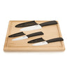 Starfrit - Set of 3 Ceramic Knives with Case, Black - 65-370512 - Mounts For Less