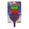 Starfrit - Set of 3 Silicone Funnels, Dishwasher Safe - 65-372006 - Mounts For Less