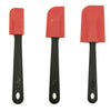 Starfrit - Set of 3 Silicone Spatulas, Heat Resistant, Red - 65-372007-372008-372009 - Mounts For Less