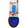 Starfrit - Set of Nesting Measuring Cups and Spoons, Blue and Red - 65-384314-384315-BLUE - Mounts For Less