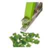 Starfrit - Stainless Steel 5-Blade Herb Scissors, Green - 65-372005 - Mounts For Less