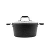 Starfrit - The Rock 7-Piece Cookware Set, Non-Stick Coating, Dishwasher Safe, Black - 65-370973 - Mounts For Less
