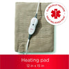 Sunbeam - Heating Pad 12 '' x 15 '' With Auto Shut Off, Beige - 65-310950 - Mounts For Less