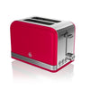 Swan 2 Slice Retro Toaster Red - 82-ST19010RN - Mounts For Less