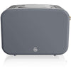 Swan - Nordic Collection 2-Slice Toaster, 900 Watts, Matte Gray - 82-ST14610GRYN - Mounts For Less