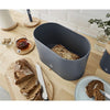 Swan - Nordic Collection Bread Bin with Bamboo Lid, 15cm x 15cm x 35cm, Matte Gray - 82-SWKA17512GRYN - Mounts For Less