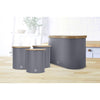 Swan - Nordic Collection Bread Bin with Bamboo Lid, 15cm x 15cm x 35cm, Matte Gray - 82-SWKA17512GRYN - Mounts For Less