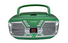 Sylvania CESRCD211-BLK Portable Retro CD Boombox with AM/FM Radio Green - 67-CESRCD211-GRN - Mounts For Less