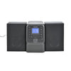 Sylvania - Micro System with CD Player, Bluetooth 5.0 and FM Radio, Gray - 67-CESRCD2732BT-BLK - Mounts For Less