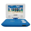 Sylvania SDVD7043-BLWHT 7 " Portable Swivel Screen DVD Player with Matching Headphones Blue and Wh - 67-CESDVD7043-BLWHT - Mounts For Less