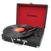 Sylvania - Vinyl Turntable with Integrated Speakers and USB and RCA Output, Black - 67-CESTT104BT-BLACK - Mounts For Less
