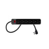 SyncPower SP-6PB Indoor Power Bar 6 Outlets Black - 44-SP-6PB - Mounts For Less