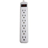 SyncPower SP-6PB-W Indoor Power Bar 6 Outlets White - 44-SP-6PB-W - Mounts For Less