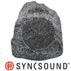 SyncSound SS-ROCK8-2GY 8" Rock Speaker For Gardens Backyards And Patios Gray 100W - 25-0087 - Mounts For Less