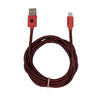 Tech Theory - Braided Lightning Cable for Charging and Sync for Iphone and Ipad, 6 Feet, Red - 78-136530 - Mounts For Less