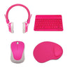 Tech Theory - Home School Kit, Includes Bluetooth Keyboard, Wireless Mouse, Wired Headset and Mouse Pad, Pink - 78-136400 - Mounts For Less