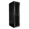TechCraft - 47U Single Ventilated Server Cabinet, 42" Deep, Plexiglass Door with Lock, Assembled, Black - 98-Z-RNX47-03990A - Mounts For Less
