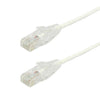 TechCraft 5 ft Ultra Slim CAT6a (10 Gbit/s) UTP Network Cable White - - Mounts For Less