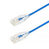 TechCraft 6 inches Ultra Slim CAT6a (10 Gbit/s) UTP Network Cable Blue - 98-C-C6AS-.5B - Mounts For Less