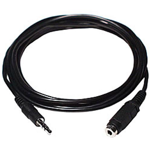 TechCraft Audio cable 3.5mm male/female extension 50 ft black - 07-0053 - Mounts For Less