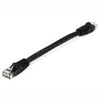 TechCraft Cat5e Ethernet Network Cable 350 MHz RJ-45 0.5 Foot Black - - Mounts For Less