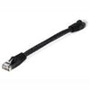 TechCraft Cat5e Ethernet Network Cable 350 MHz RJ-45 0.5 Foot Black - 89-0946 - Mounts For Less