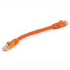 TechCraft Cat5e Ethernet Network Cable 350 MHz RJ-45 0.5 Foot Orange - - Mounts For Less