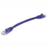 TechCraft Cat5e Ethernet Network Cable 350 MHz RJ-45 0.5 Foot Purple - 89-0950 - Mounts For Less