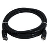 TechCraft Cat5e Ethernet Network Cable 350 MHz RJ-45 1.5 Foot Black - 89-1156 - Mounts For Less