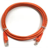 TechCraft Cat5e Ethernet Network Cable 350 MHz RJ-45 1.5 Foot Orange - 89-1157 - Mounts For Less