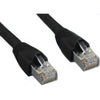 TechCraft Cat6a Straight-Through Ethernet Cable Network 10 Gbit/S RJ-45 Shielded Black 1 ft - 98-C-01STP-C6ABK - Mounts For Less