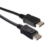 TechCraft - Displayport Cable Male / Male Black 3ft - 98-CDP-MM-1M - Mounts For Less