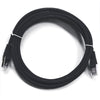 TechCraft Ethernet cable network Cat5e RJ-45 shielded 0.5 ft Black - 89-0449 - Mounts For Less
