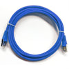 TechCraft Ethernet cable network Cat5e RJ-45 shielded 0.5 ft Blue - 89-0448 - Mounts For Less