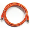 TechCraft Ethernet cable network Cat5e RJ-45 shielded 0.5 ft Orange - 89-0447 - Mounts For Less