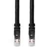 TechCraft - FTP Network Cable with Metal Connectors CAT8, Shielded, 1 Feet Length, Black - - Mounts For Less