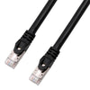TechCraft - FTP Network Cable with Metal Connectors CAT8, Shielded, 1 Feet Length, Black - 98-C-C8-01BK - Mounts For Less